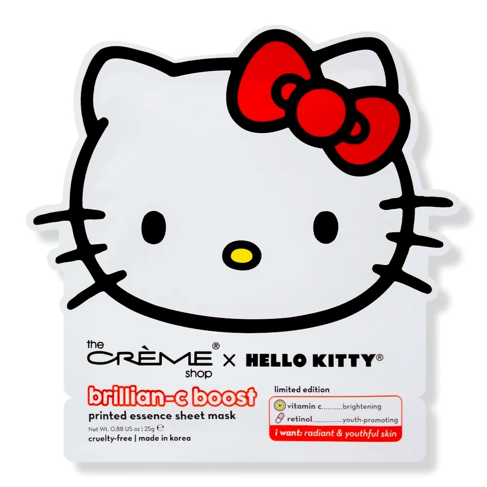 The Creme Shop Hello Kitty Brillian-C Boost Printed Essence Sheet Mask(3pk) (LE)